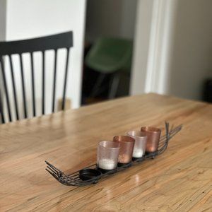 Black Metal Wire Candle Holder